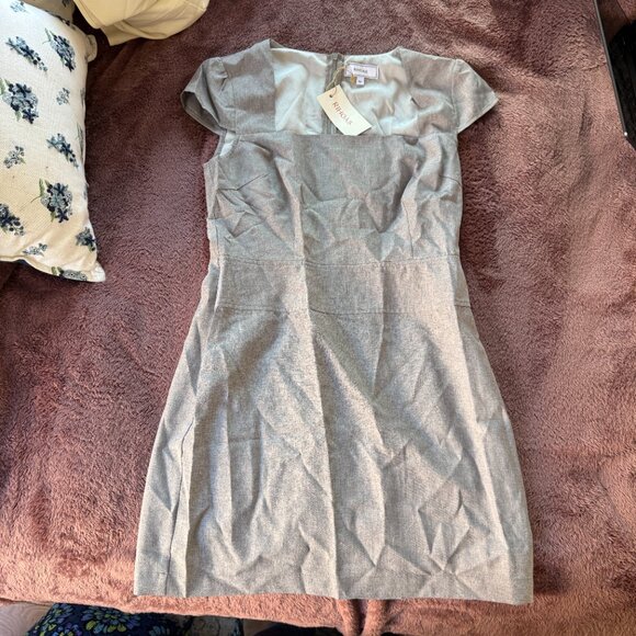 *NWT* RIHOAS Square Neck Cap Sleeve Mini Dress - Grey - Picture 4 of 4
